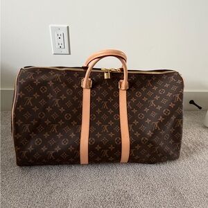 Louis Vuitton Brown Monogram Travel Bag